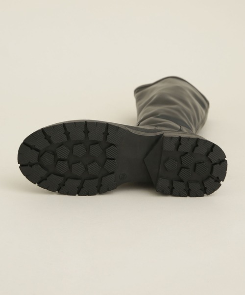 NANO universe（ナノユニバース）の「LB.04/タンクソールストレッチロングブーツ（ブーツ・レディース・ブラック/その他1・22.5/23.5/24.5）」の9枚目の写真