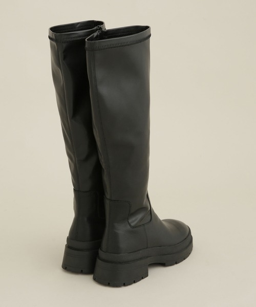 NANO universe（ナノユニバース）の「LB.04/タンクソールストレッチロングブーツ（ブーツ・レディース・ブラック/その他1・22.5/23.5/24.5）」の10枚目の写真