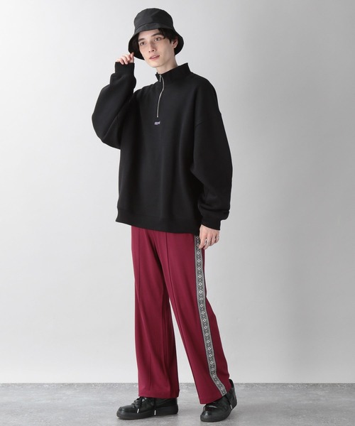 RAGEBLUE(レイジブルー)の「ジャガードラインポンチイージーパンツ(スウェットパンツ・メンズ・ブラック/レッド/グリーン・ONE SIZE)」の10枚目の写真