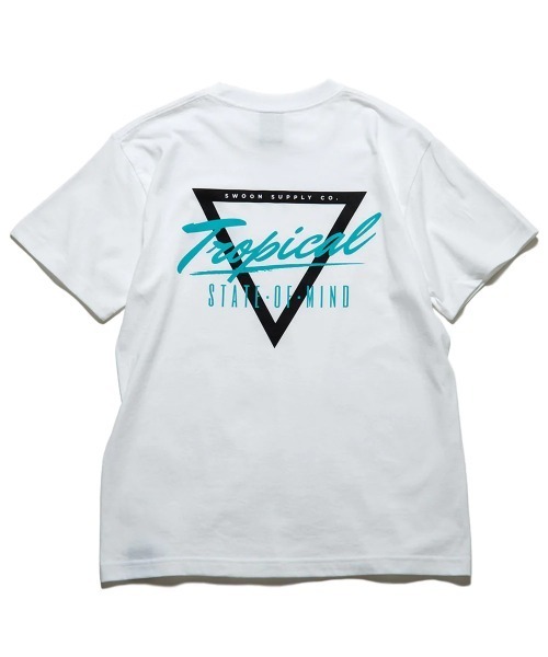 KIBACOWORKS（キバコワークス）の「【 KIBACOWORKS / キバコワークス 】 プリント Tシャツ "TROPICAL STATE OF MIND" TEE TROPICAL TEE KCI（Tシャツ/カットソー・メンズ・ホワイト/パープル/グレー・S/M/L/XL/XXL）」の18枚目の写真