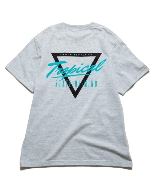 KIBACOWORKS / キバコワークス 】 プリント Tシャツ 'TROPICAL STATE