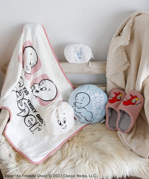 ACCOMMODE（アコモデ）の「キャスパー・ウエンディ　ルームシューズ（ルームシューズ/スリッパ・レディース・ホワイト/ピンク・FREE）」の4枚目の写真