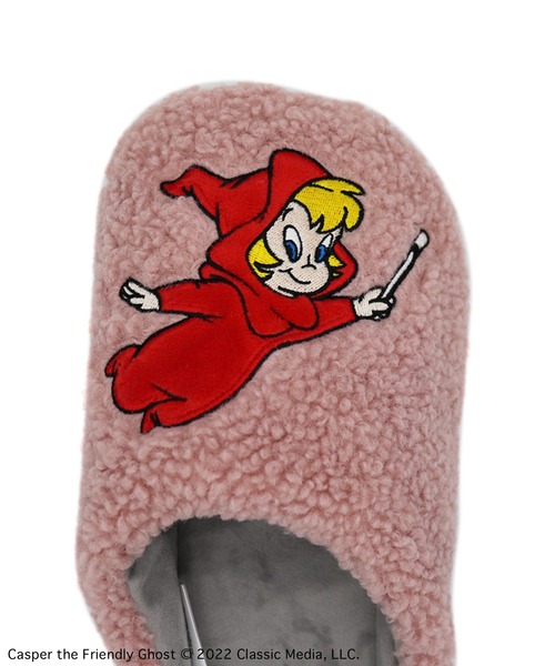 ACCOMMODE（アコモデ）の「キャスパー・ウエンディ　ルームシューズ（ルームシューズ/スリッパ・レディース・ホワイト/ピンク・FREE）」の3枚目の写真