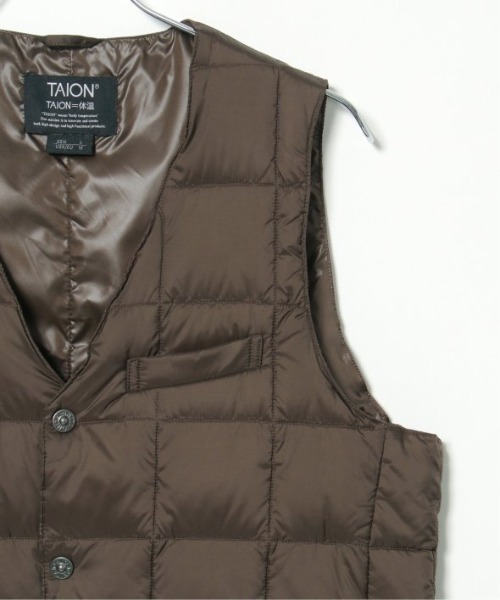 TAION タイオン Vネックダウンジレ（ダウンベスト）｜TAION（タイオン）