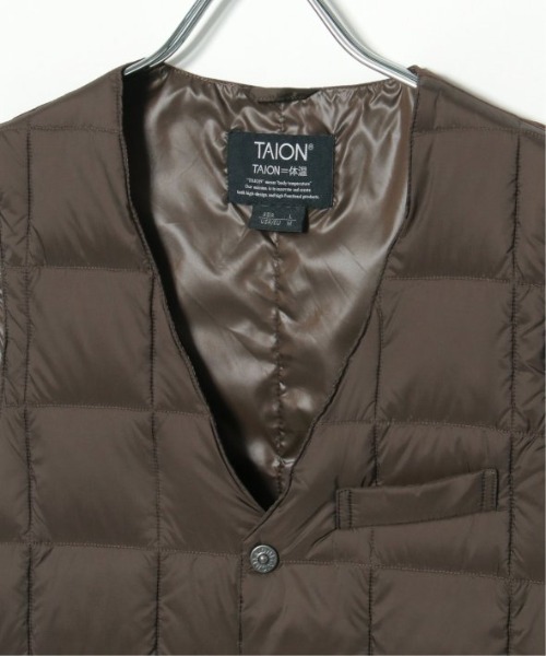 TAION タイオン Vネックダウンジレ（ダウンベスト）｜TAION（タイオン）