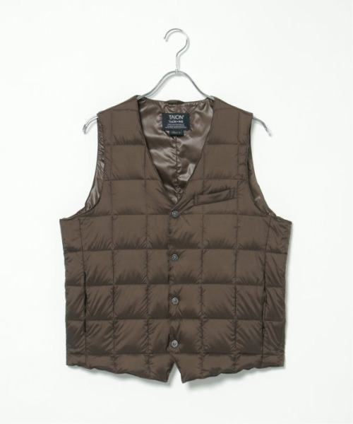 TAION タイオン Vネックダウンジレ（ダウンベスト）｜TAION（タイオン）
