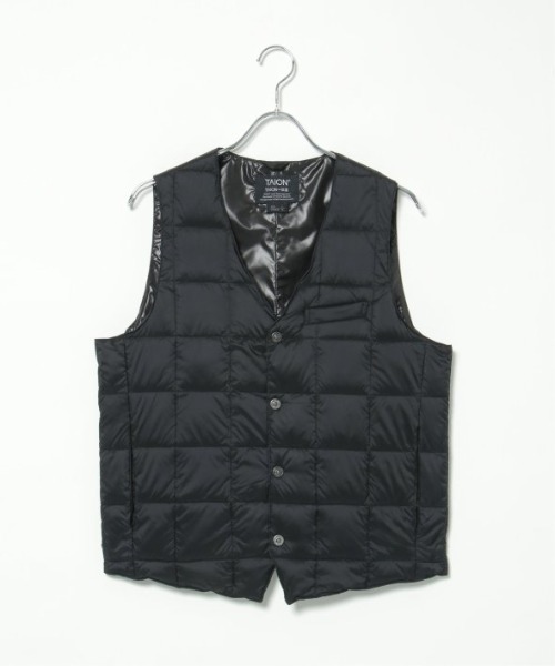 TAION タイオン Vネックダウンジレ（ダウンベスト）｜TAION（タイオン）