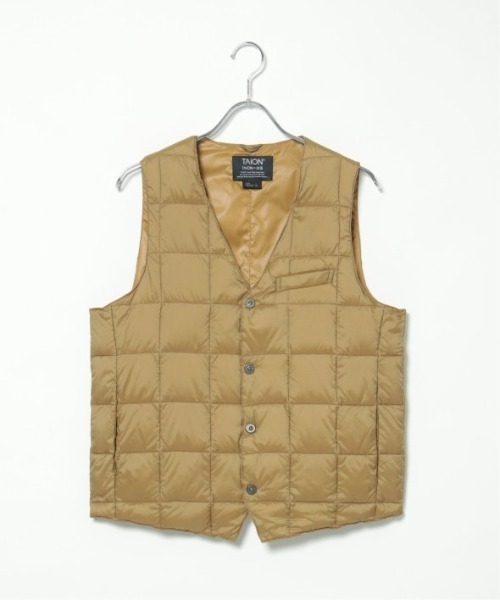 TAION タイオン Vネックダウンジレ（ダウンベスト）｜TAION（タイオン）