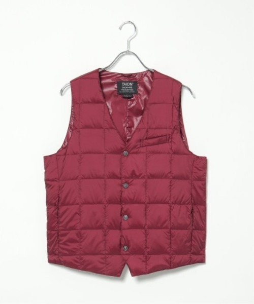 TAION タイオン Vネックダウンジレ（ダウンベスト）｜TAION（タイオン）