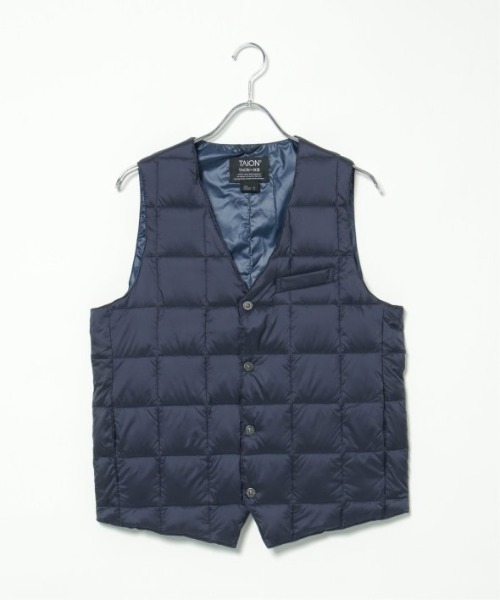 TAION タイオン Vネックダウンジレ（ダウンベスト）｜TAION（タイオン）