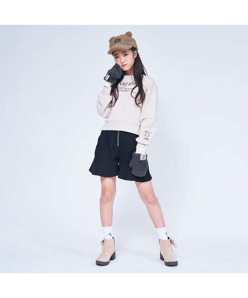 algy(アルジー)の「くまミミキャップ(キャップ・キッズ・アイボリー/ブラウン/ピンク・MEDIUM/SMALL)」の4枚目の写真