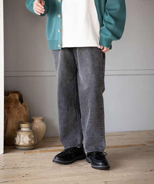 RAGEBLUE（レイジブルー）の「デニムバギーワイドパンツ5P（デニムパンツ・メンズ・ホワイト/ブルー/グレー/ネイビー/グリーン系その他/ライトブルー/レッド系その他・SMALL/MEDIUM/LARGE）」の3枚目の写真