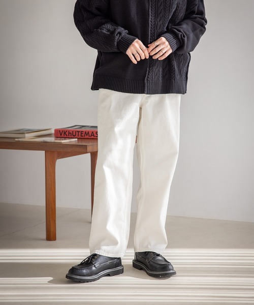 RAGEBLUE（レイジブルー）の「デニムバギーワイドパンツ5P（デニムパンツ・メンズ・ホワイト/ブルー/グレー/ネイビー/グリーン系その他/ライトブルー/レッド系その他・SMALL/MEDIUM/LARGE）」の2枚目の写真