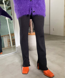 SLIM WHOLEGARMENT  KNIT PANTS