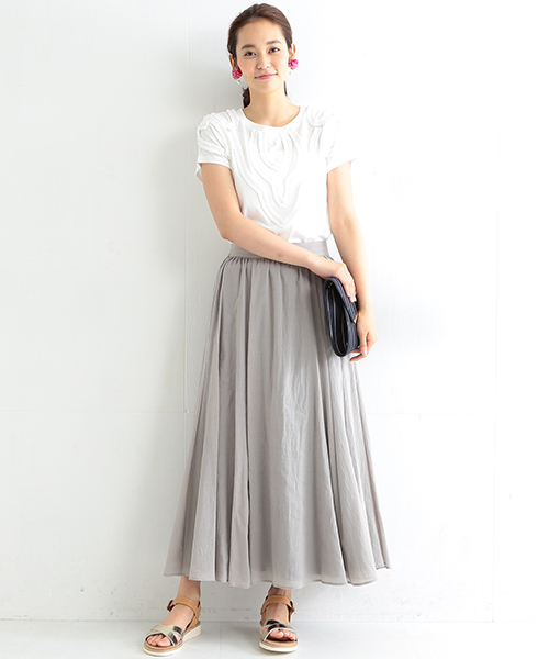 BEAMS LIGHTS Women's(ビームスライツ ウィメンズ)の「Anisha / サリナ Tシャツ(Tシャツ/カットソー・レディース・ホワイト/サックスブルー・FREE)」の13枚目の写真