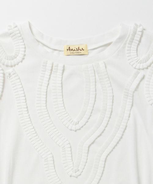 BEAMS LIGHTS Women's(ビームスライツ ウィメンズ)の「Anisha / サリナ Tシャツ(Tシャツ/カットソー・レディース・ホワイト/サックスブルー・FREE)」の5枚目の写真