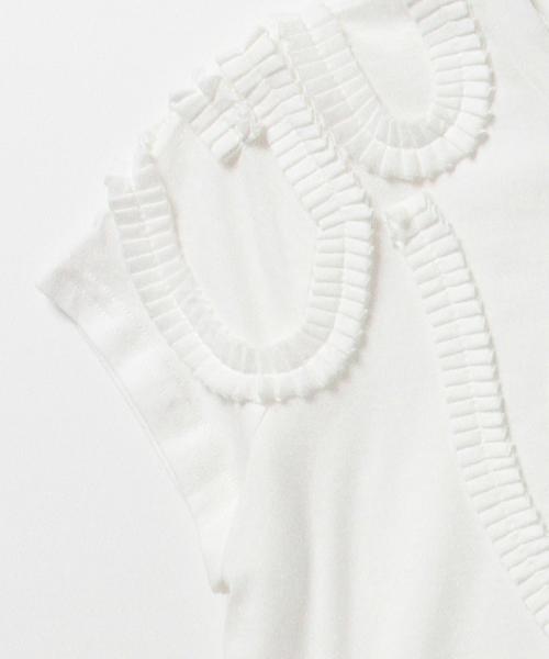 BEAMS LIGHTS Women's(ビームスライツ ウィメンズ)の「Anisha / サリナ Tシャツ(Tシャツ/カットソー・レディース・ホワイト/サックスブルー・FREE)」の6枚目の写真