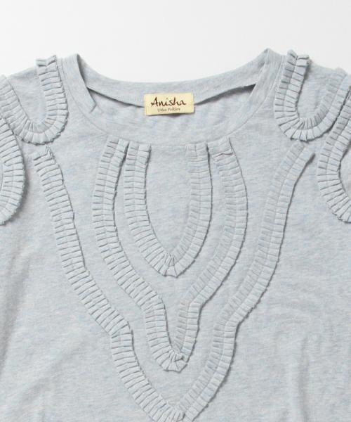 BEAMS LIGHTS Women's(ビームスライツ ウィメンズ)の「Anisha / サリナ Tシャツ(Tシャツ/カットソー・レディース・ホワイト/サックスブルー・FREE)」の10枚目の写真