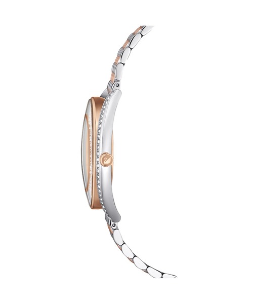SWAROVSKI(スワロフスキー)の「【公式】【スワロフスキー】Crystalline aura ウォッチ, スイス製, メタルブレスレット, ローズゴールドカラー, ミックスメタル仕上げ(アナログ腕時計・レディース・ブラウン・ONE SIZE)」の5枚目の写真
