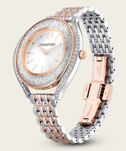 SWAROVSKI(スワロフスキー)の「【公式】【スワロフスキー】Crystalline aura ウォッチ, スイス製, メタルブレスレット, ローズゴールドカラー, ミックスメタル仕上げ(アナログ腕時計・レディース・ブラウン・ONE SIZE)」の16枚目の写真
