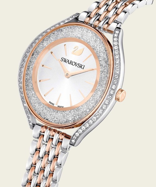 SWAROVSKI(スワロフスキー)の「【公式】【スワロフスキー】Crystalline aura ウォッチ, スイス製, メタルブレスレット, ローズゴールドカラー, ミックスメタル仕上げ(アナログ腕時計・レディース・ブラウン・ONE SIZE)」の18枚目の写真