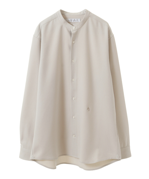 MEN'S MELROSE(メンズメルローズ)の「ラナテックイージーケアバンドカラーシャツ(シャツ/ブラウス・メンズ・ベージュ/ホワイト/ブラック/グレー・4/3/2)」の4枚目の写真