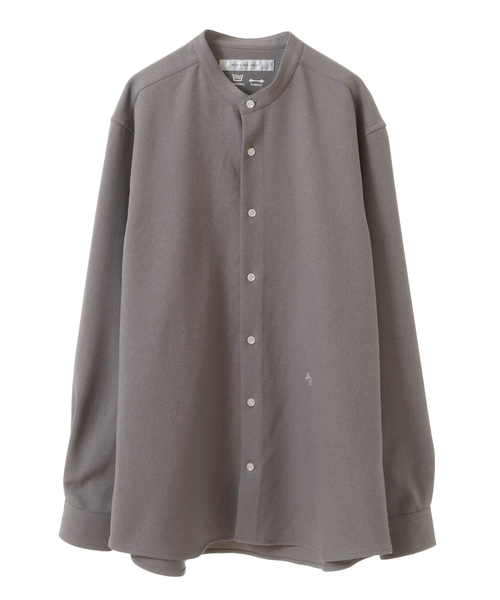 MEN'S MELROSE(メンズメルローズ)の「ラナテックイージーケアバンドカラーシャツ(シャツ/ブラウス・メンズ・ベージュ/ホワイト/ブラック/グレー・4/3/2)」の3枚目の写真