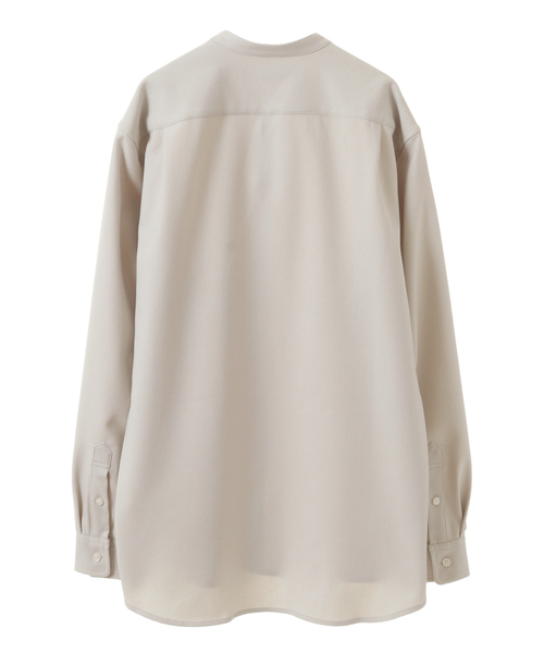 MEN'S MELROSE(メンズメルローズ)の「ラナテックイージーケアバンドカラーシャツ(シャツ/ブラウス・メンズ・ベージュ/ホワイト/ブラック/グレー・4/3/2)」の5枚目の写真