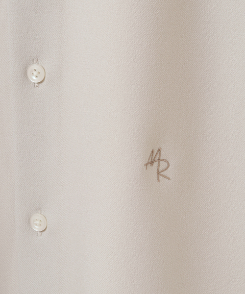 MEN'S MELROSE(メンズメルローズ)の「ラナテックイージーケアバンドカラーシャツ(シャツ/ブラウス・メンズ・ベージュ/ホワイト/ブラック/グレー・4/3/2)」の8枚目の写真