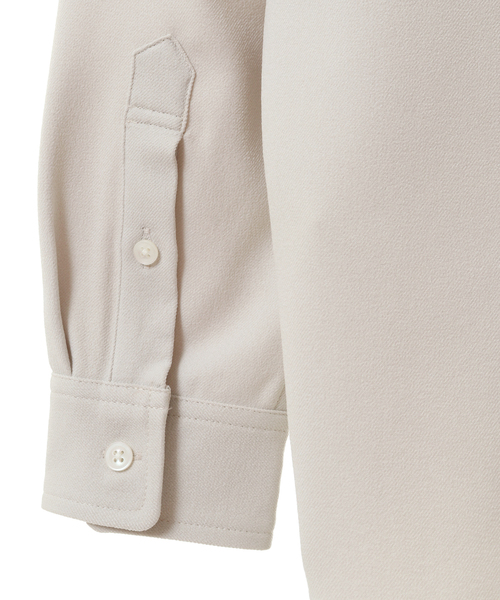 MEN'S MELROSE(メンズメルローズ)の「ラナテックイージーケアバンドカラーシャツ(シャツ/ブラウス・メンズ・ベージュ/ホワイト/ブラック/グレー・4/3/2)」の10枚目の写真