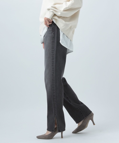 BAYFLOW(ベイフロー)の「ストレートジーンズ23SS(デニムパンツ・レディース・インディゴブルー/ブラック・MEDIUM/LARGE/SMALL)」の12枚目の写真