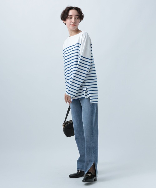 BAYFLOW（ベイフロー）の「ストレートジーンズ23SS（デニムパンツ・レディース・インディゴブルー/ブラック・MEDIUM/LARGE/SMALL）」の14枚目の写真