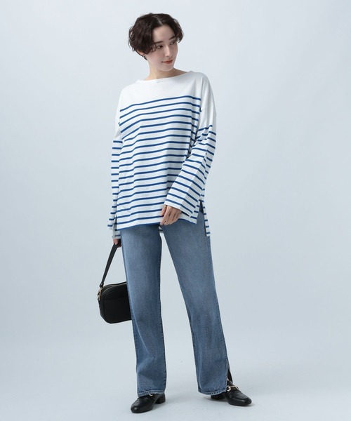 BAYFLOW（ベイフロー）の「ストレートジーンズ23SS（デニムパンツ・レディース・インディゴブルー/ブラック・MEDIUM/LARGE/SMALL）」の15枚目の写真
