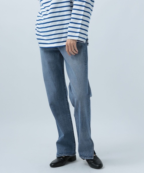 BAYFLOW（ベイフロー）の「ストレートジーンズ23SS（デニムパンツ・レディース・インディゴブルー/ブラック・MEDIUM/LARGE/SMALL）」の16枚目の写真