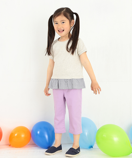 B:MING by BEAMS（ビーミングバイビームス）の「ビーミング by ビームス / パギンス7分丈 15SS（その他パンツ・キッズ・ベージュ/ラベンダー/その他1・110/100/140/130/120/150/90/80）」の8枚目の写真