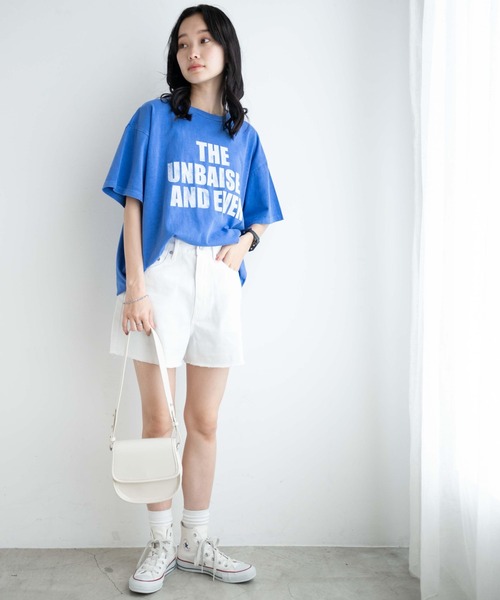 WEGO（ウィゴー）の「WEGO/フリンジショートパンツ（デニムパンツ・レディース・ブラック系その他/コバルトブルー/ブラック/ライトインディゴブルー/ホワイト/スミクロ・X-SMALL/SMALL/LARGE/MEDIUM）」の20枚目の写真