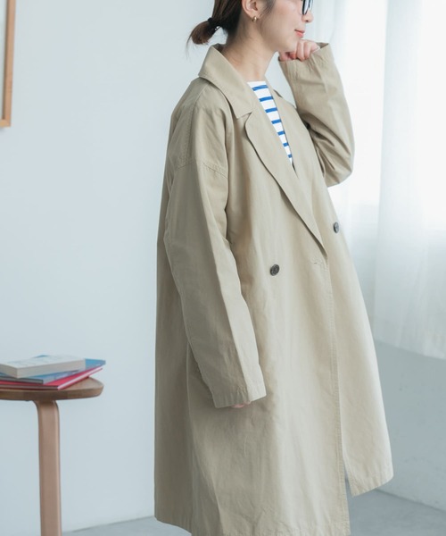 FORK&SPOON（フォークアンドスプーン）の「FORK&SPOON　オーバーライトミドルコート（その他アウター・レディース・ベージュ/ブラック/カーキ・1）」の15枚目の写真