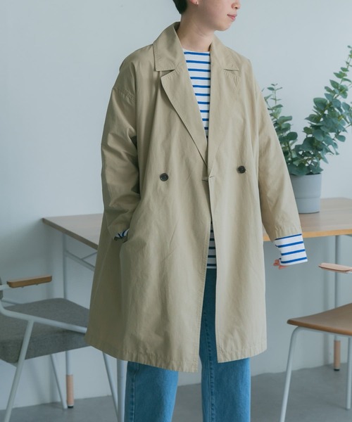 FORK&SPOON（フォークアンドスプーン）の「FORK&SPOON　オーバーライトミドルコート（その他アウター・レディース・ベージュ/ブラック/カーキ・1）」の17枚目の写真