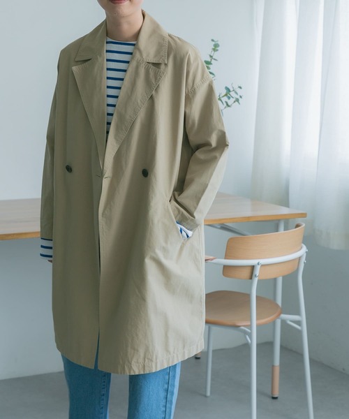 FORK&SPOON（フォークアンドスプーン）の「FORK&SPOON　オーバーライトミドルコート（その他アウター・レディース・ベージュ/ブラック/カーキ・1）」の18枚目の写真