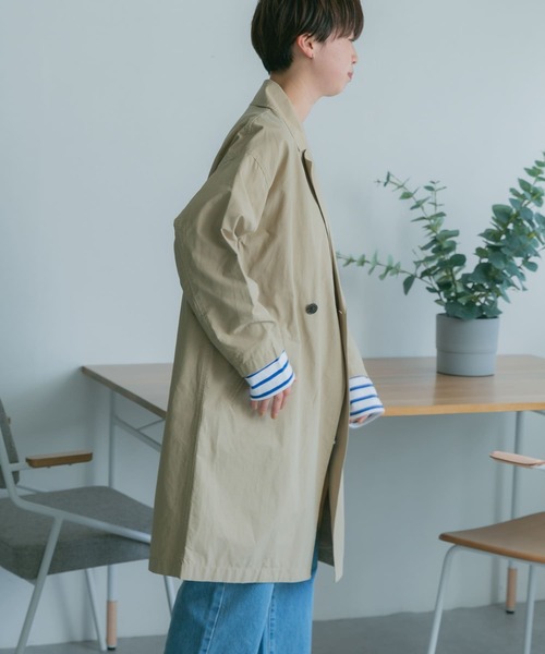 FORK&SPOON　オーバーライトミドルコート　トレンチコート URBAN RESEARCH DOORS｜FORK&SPOON オーバーライトミドルコート