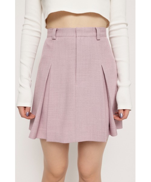 SLY（スライ）の「PLEATS S/SK プリーツ ショートスカート ミニスカート セットアップ可能（スカート・レディース・グレー/ピンク・1/0）」の6枚目の写真