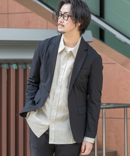 URBAN RESEARCH ROSSO MEN（アーバンリサーチロッソメン）の「『XLサイズあり』ウォッシャブルテーラードストレッチジャケット（テーラードジャケット・メンズ・ブラック/ネイビー・LARGE/MEDIUM/X-LARGE）」の3枚目の写真