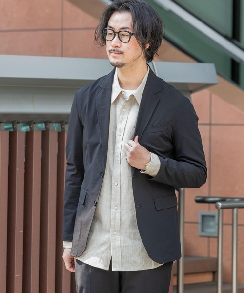 URBAN RESEARCH ROSSO MEN（アーバンリサーチロッソメン）の「『XLサイズあり』ウォッシャブルテーラードストレッチジャケット（テーラードジャケット・メンズ・ブラック/ネイビー・LARGE/MEDIUM/X-LARGE）」の4枚目の写真