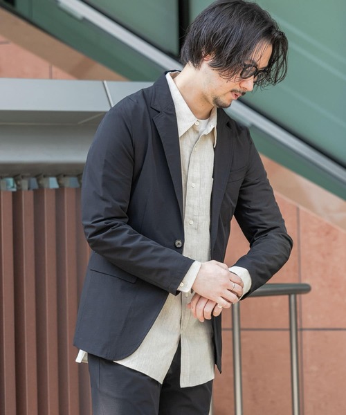 URBAN RESEARCH ROSSO MEN（アーバンリサーチロッソメン）の「『XLサイズあり』ウォッシャブルテーラードストレッチジャケット（テーラードジャケット・メンズ・ブラック/ネイビー・LARGE/MEDIUM/X-LARGE）」の5枚目の写真