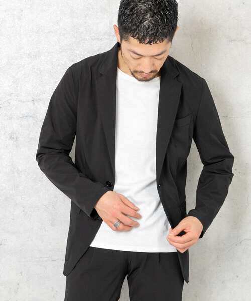URBAN RESEARCH ROSSO MEN（アーバンリサーチロッソメン）の「『XLサイズあり』ウォッシャブルテーラードストレッチジャケット（テーラードジャケット・メンズ・ブラック/ネイビー・LARGE/MEDIUM/X-LARGE）」の9枚目の写真