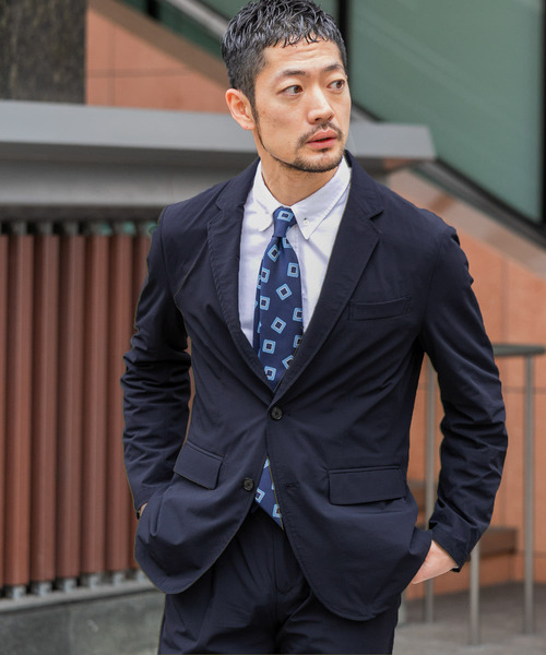 URBAN RESEARCH ROSSO MEN（アーバンリサーチロッソメン）の「『XLサイズあり』ウォッシャブルテーラードストレッチジャケット（テーラードジャケット・メンズ・ブラック/ネイビー・LARGE/MEDIUM/X-LARGE）」の18枚目の写真