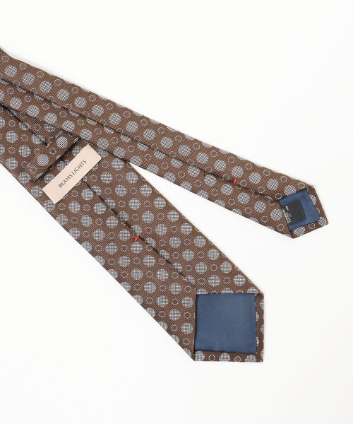BEAMS LIGHTS（ビームスライツ）の「BEAMS LIGHTS / シルク ドット ネクタイ（ネクタイ・メンズ・ブラウン/ネイビー/ブルー・ONE SIZE）」の5枚目の写真