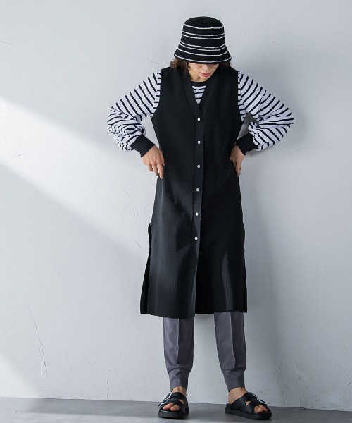 MAYSON GREY(メイソングレイ)の「カットジョーゼットジョガーパンツ≪セットアップ対応≫(カーゴパンツ・レディース・オフホワイト/ブラック/パープル/チャコールグレー・M/SS/S)」の16枚目の写真