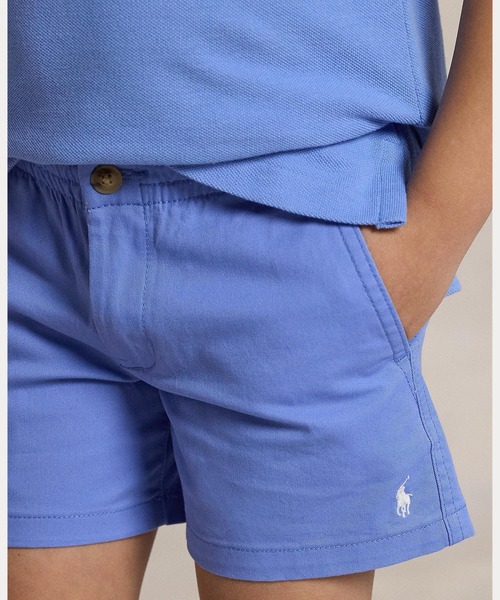 POLO RALPH LAUREN CHILDRENSWEAR（ポロ ラルフ ローレン チルドレンズウェア）の「リラックスド フィット フレックス アブレージョン ツイル ショートパンツ（その他パンツ・キッズ・ブルー系3・4/6/7/3）」の4枚目の写真