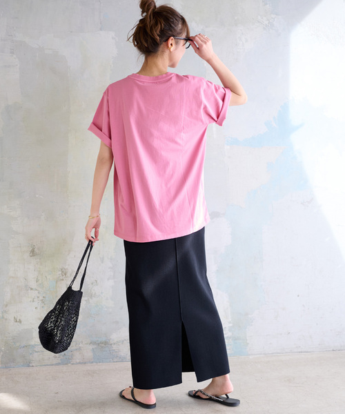 JOURNAL STANDARD relume(ジャーナルスタンダード レリューム)の「ビッグロゴTEE(Tシャツ/カットソー・レディース・ブラック/ホワイト/ピンク・FREE)」の18枚目の写真